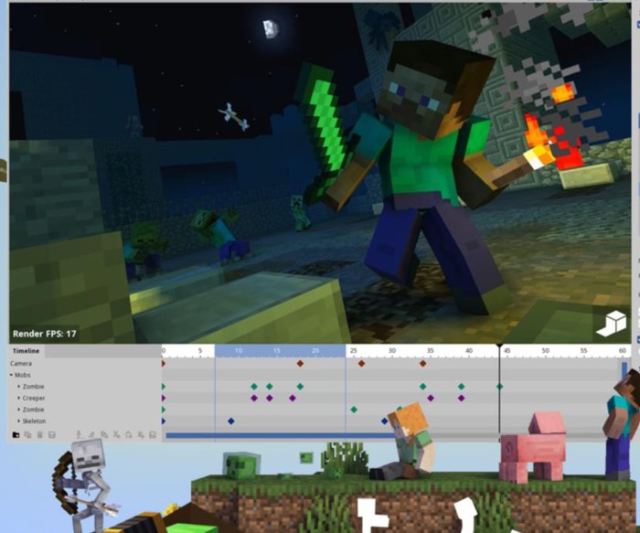 3D Minecraft Animation and Art